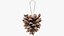 Cone Christmas Tree Toys Collection V6 3D model