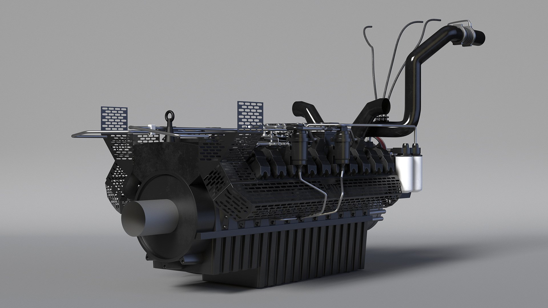 Engine For Industrial Diesel Generator 3D - TurboSquid 2243534