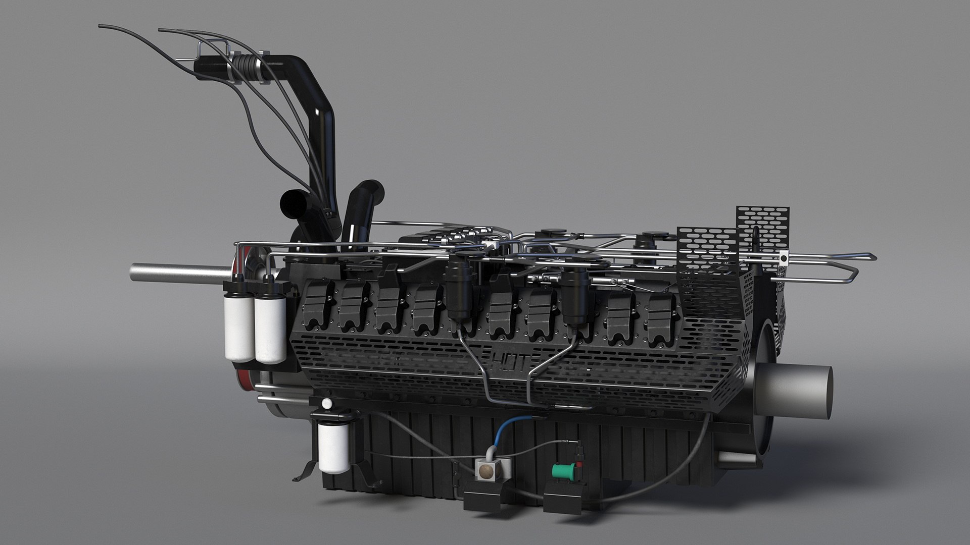 Engine For Industrial Diesel Generator 3D - TurboSquid 2243534