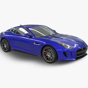 Jaguar F Type Car Model with Interior