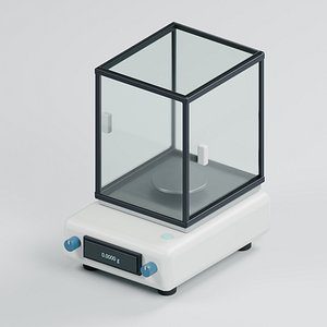 Analytical Balance with Glass Draft Shield