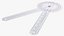 Transparent Plastic Goniometer