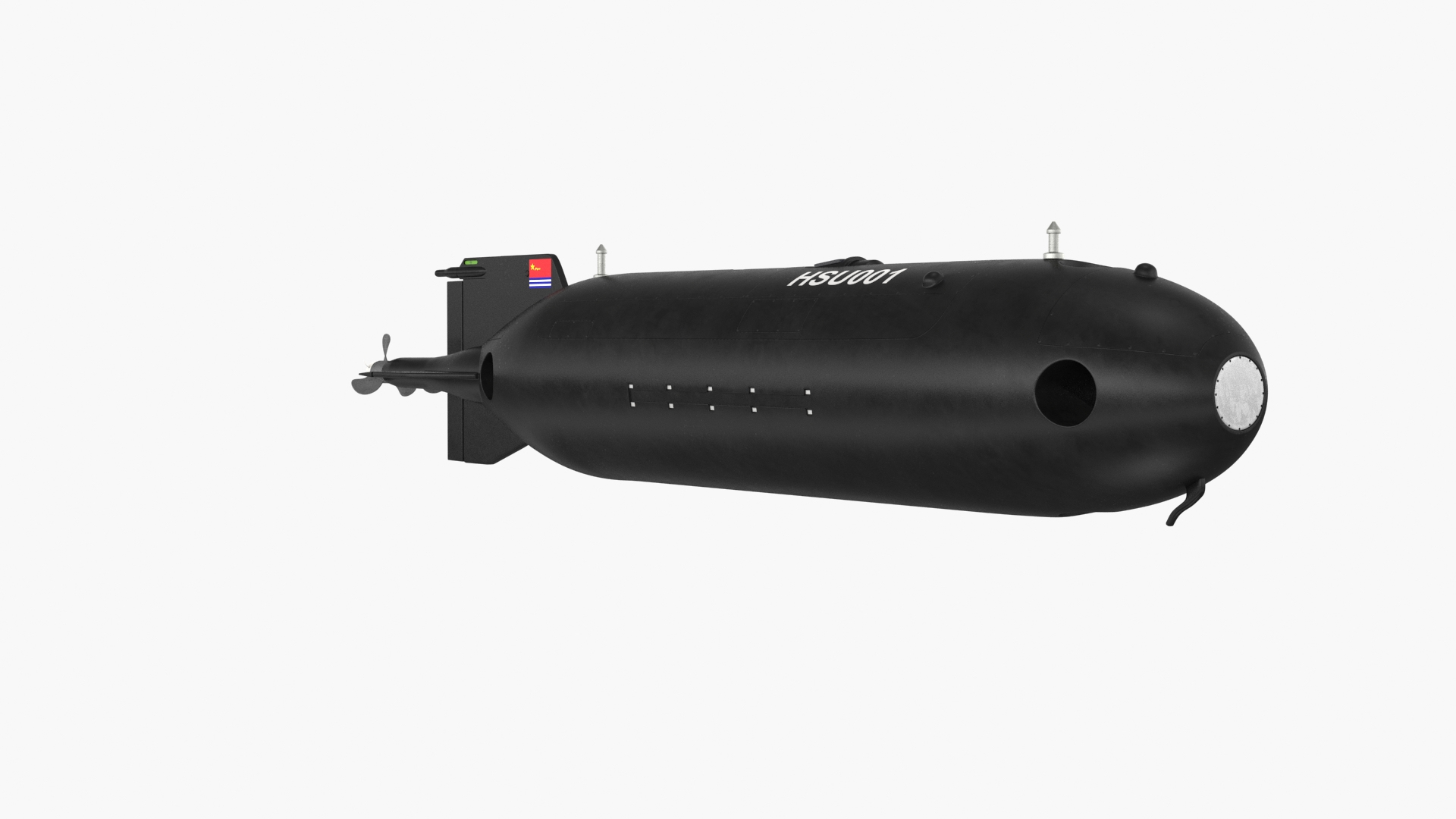 3D Model Chinese Submarine Drone HSU 001 Rigged For Maya - TurboSquid ...