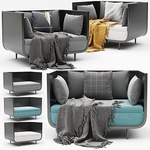 3D model beautiful modern armchair