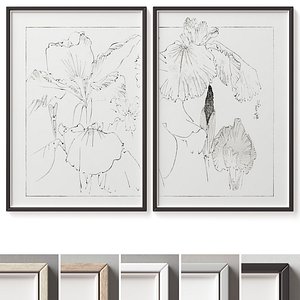 3D Picture Frames Set-556 model