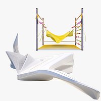 Sensory Therapy Swing Set &amp; Organic Parametric Pavilion 3D Models Collection