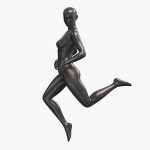 Mannequin Female 001 Pose 15 3D model