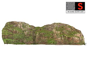 3D model madagascar canyon mega cliff