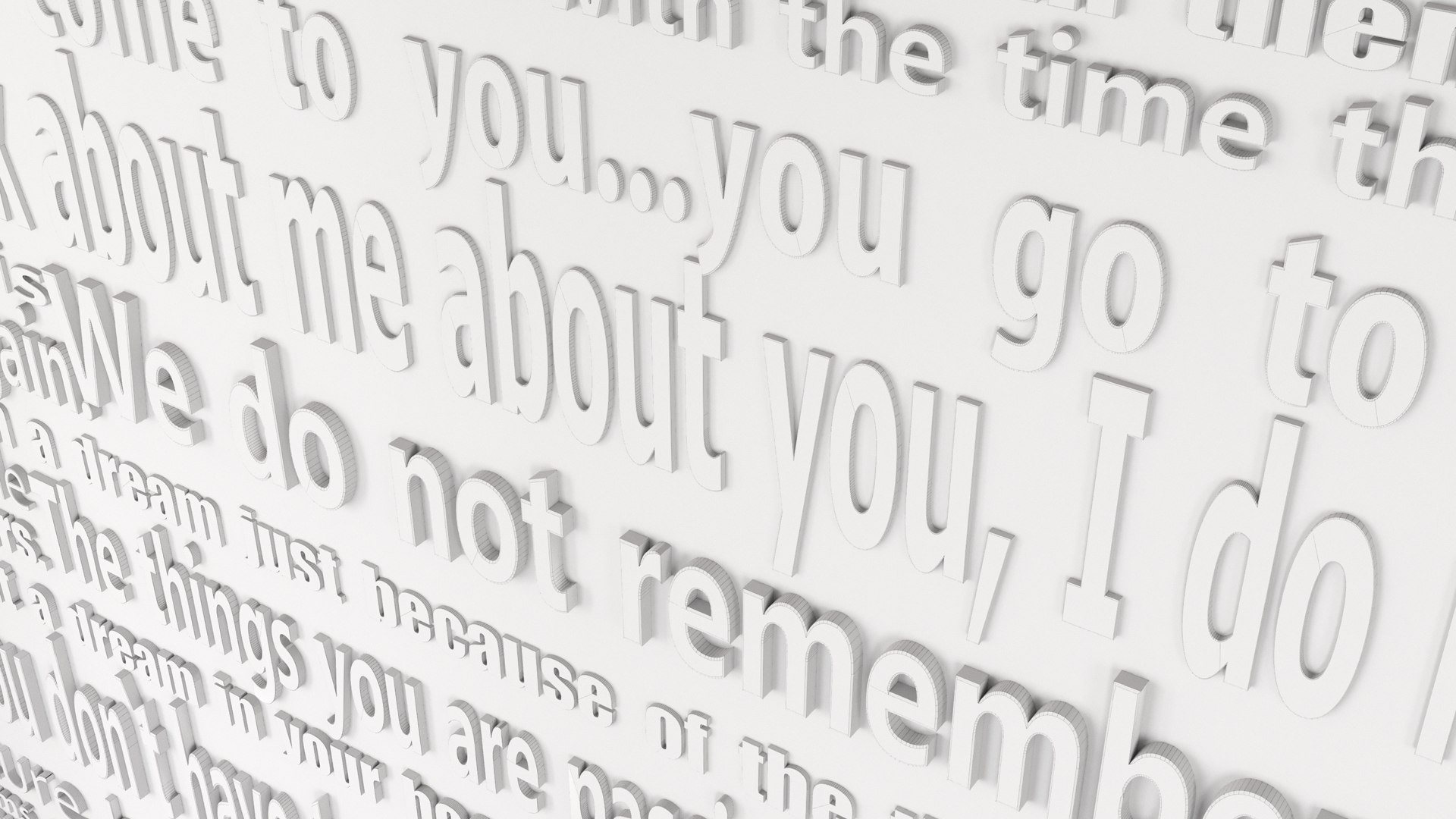 3D Model 3D Panel With Volumetric Letters - TurboSquid 2155166