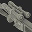 Star Wars Chewbaccas Bowcaster 3D Model