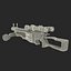 Star Wars Chewbaccas Bowcaster 3D Model