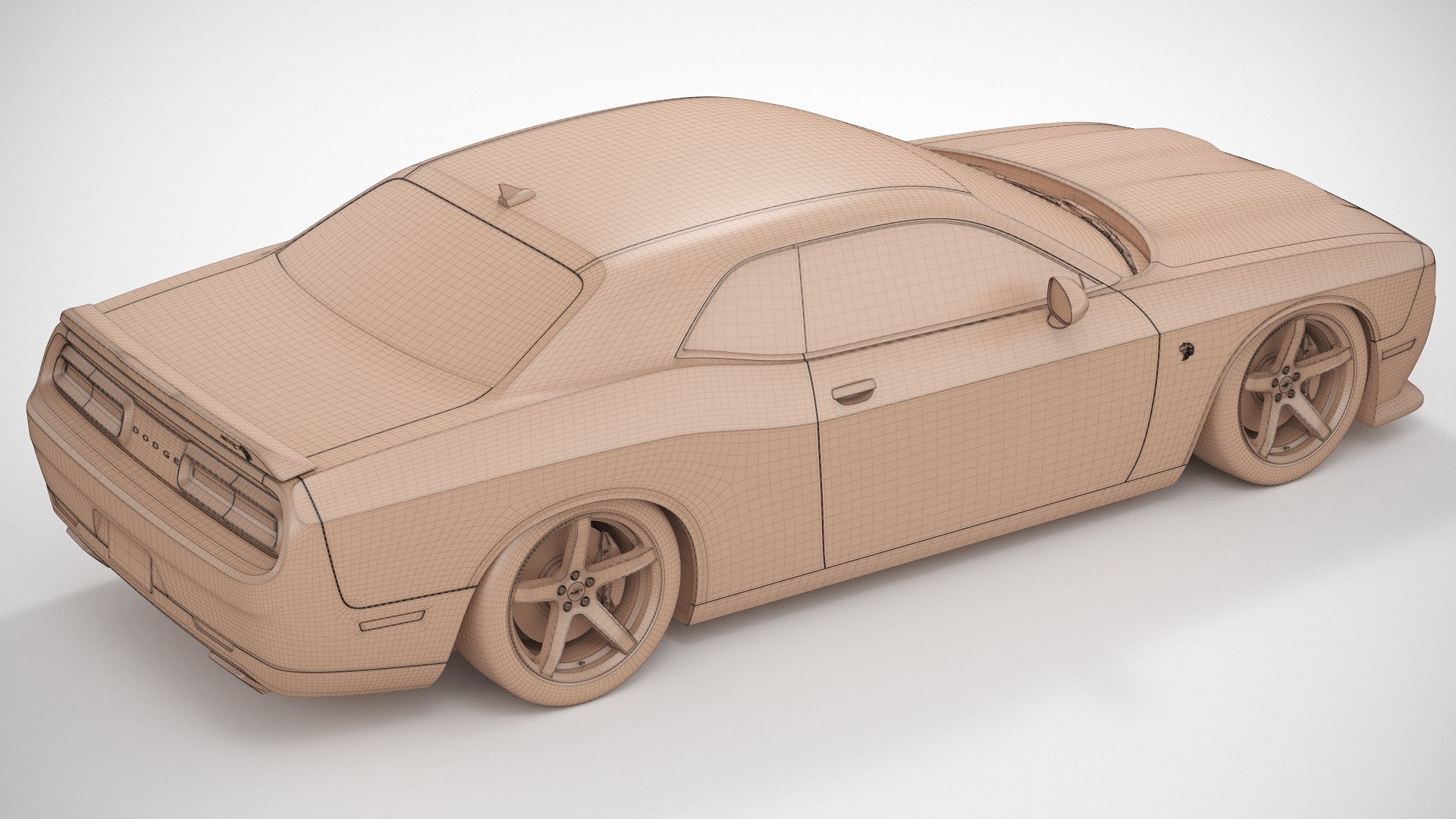 Dodge Challenger Hellcat 2022 Custom 3D Model - TurboSquid 1903533