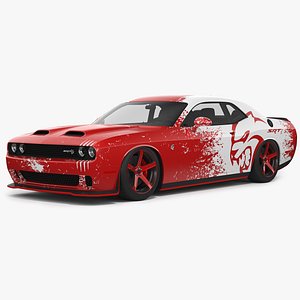 Dodge Challenger Hellcat 2022 Custom 3D model