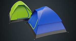 3D camping tent 2a model
