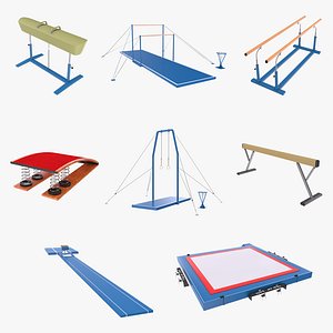 Gymnastics Equipment Collection 3 3D model