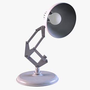 desk lamp rigged 3D model