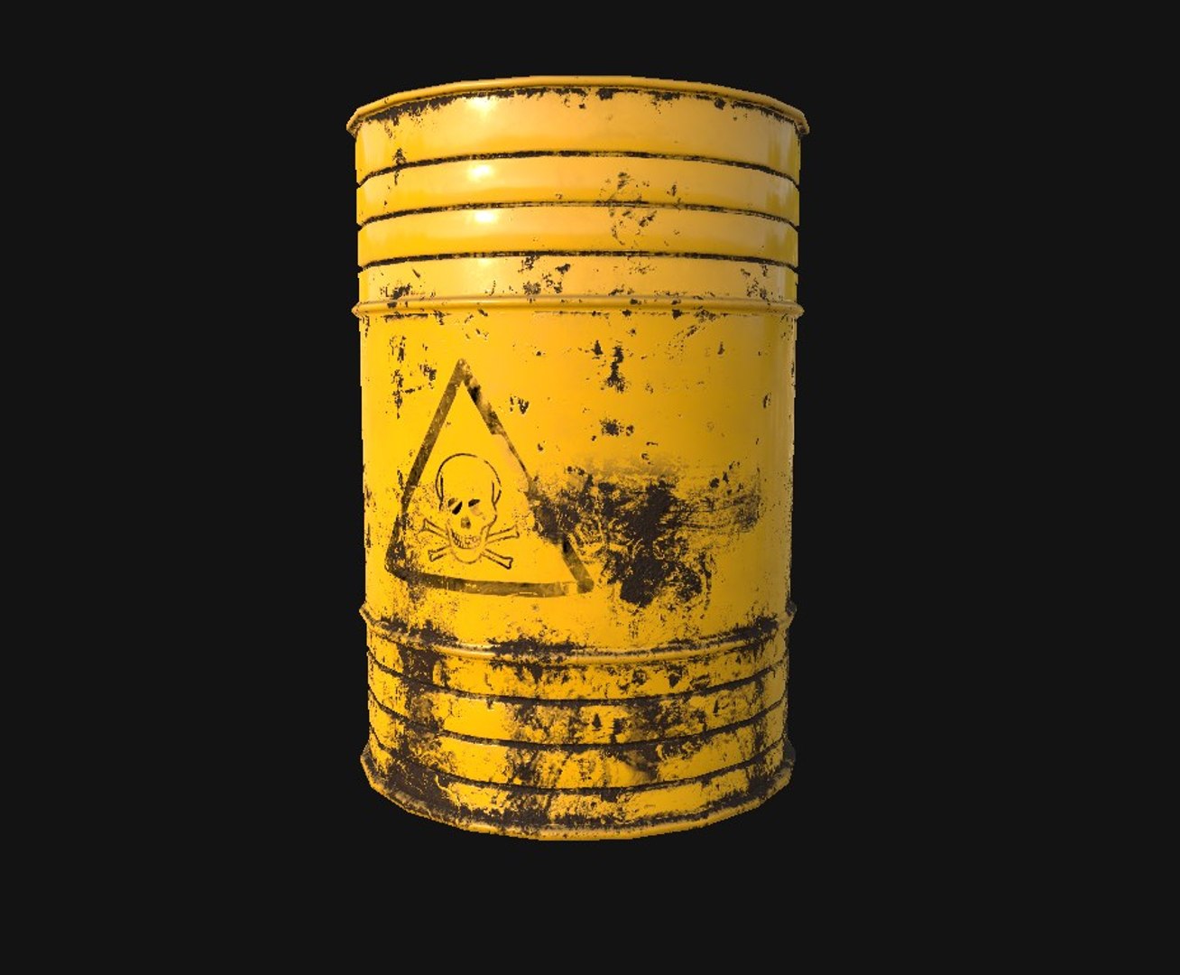 3D metal barrel model https://p.turbosquid.com/ts-thumb/XW/UzDT4W/v2PEJfeh/yellow_danger/jpg/1514303890/1920x1080/fit_q87/a50de592fd46c454b50f0208796f0ba238784137/yellow_danger.jpg