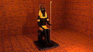 Anubis God Sculpture Figure