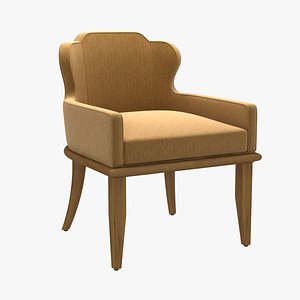 3D model chair charter furniture halsey