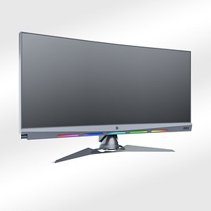 Curved Gaming Monitor - Lowpoly