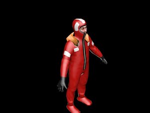 3d survival fireman model