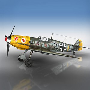 messerschmitt - bf-109 black model