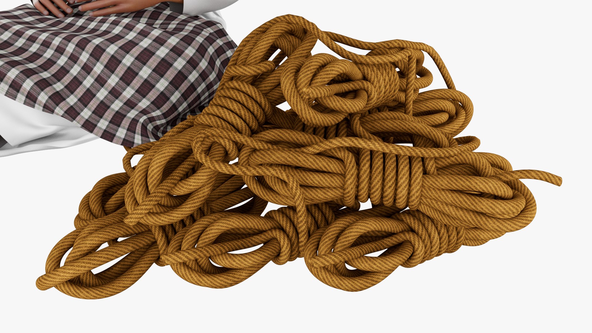 Arab Man Making Rope 3D - TurboSquid 2186704