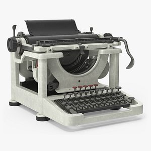 Typewriter Vintage 3D model