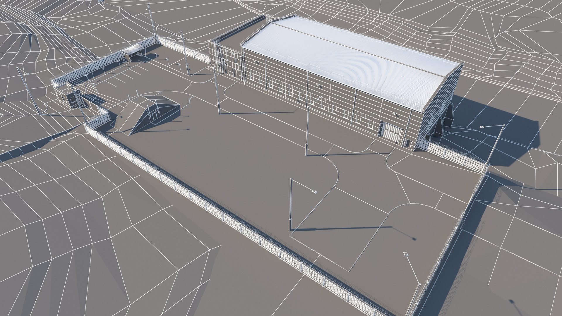 Water Supply Building 3D Model - TurboSquid 2347197