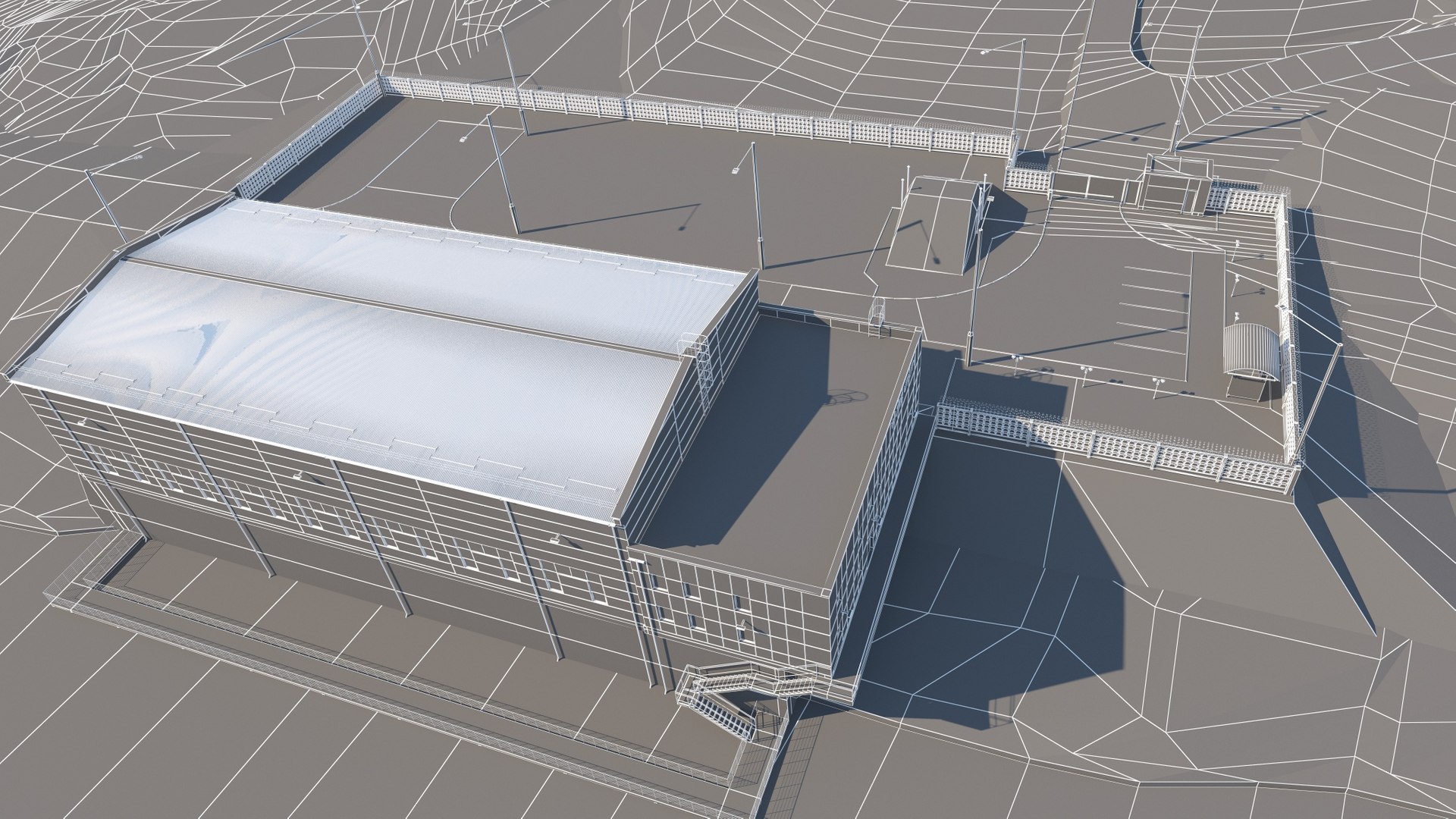 Water Supply Building 3D Model - TurboSquid 2347197