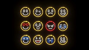 Neon Emojis