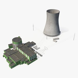Nuclear Power Plant 2 3D Model