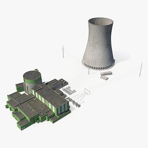 Nuclear Power Plant 2 3D Model