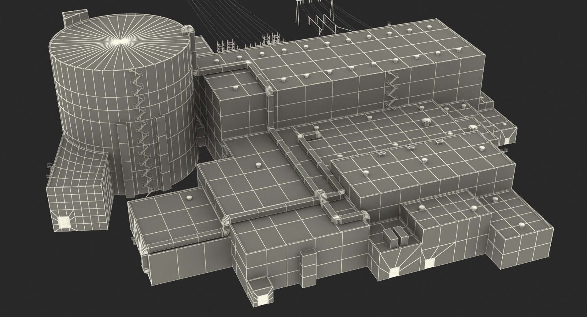 3D Nuclear Power Plant 2 - TurboSquid 1251956