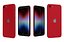 Apple iPhone SE 2022 Red  Low Poly