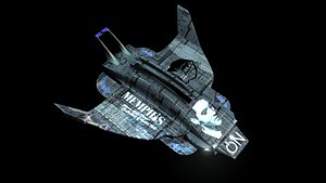 3D model m1 fighter space