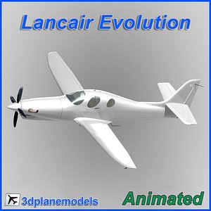 Lancair Evolution PT6 Generic white