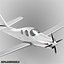Lancair Evolution PT6 Genérico blanco