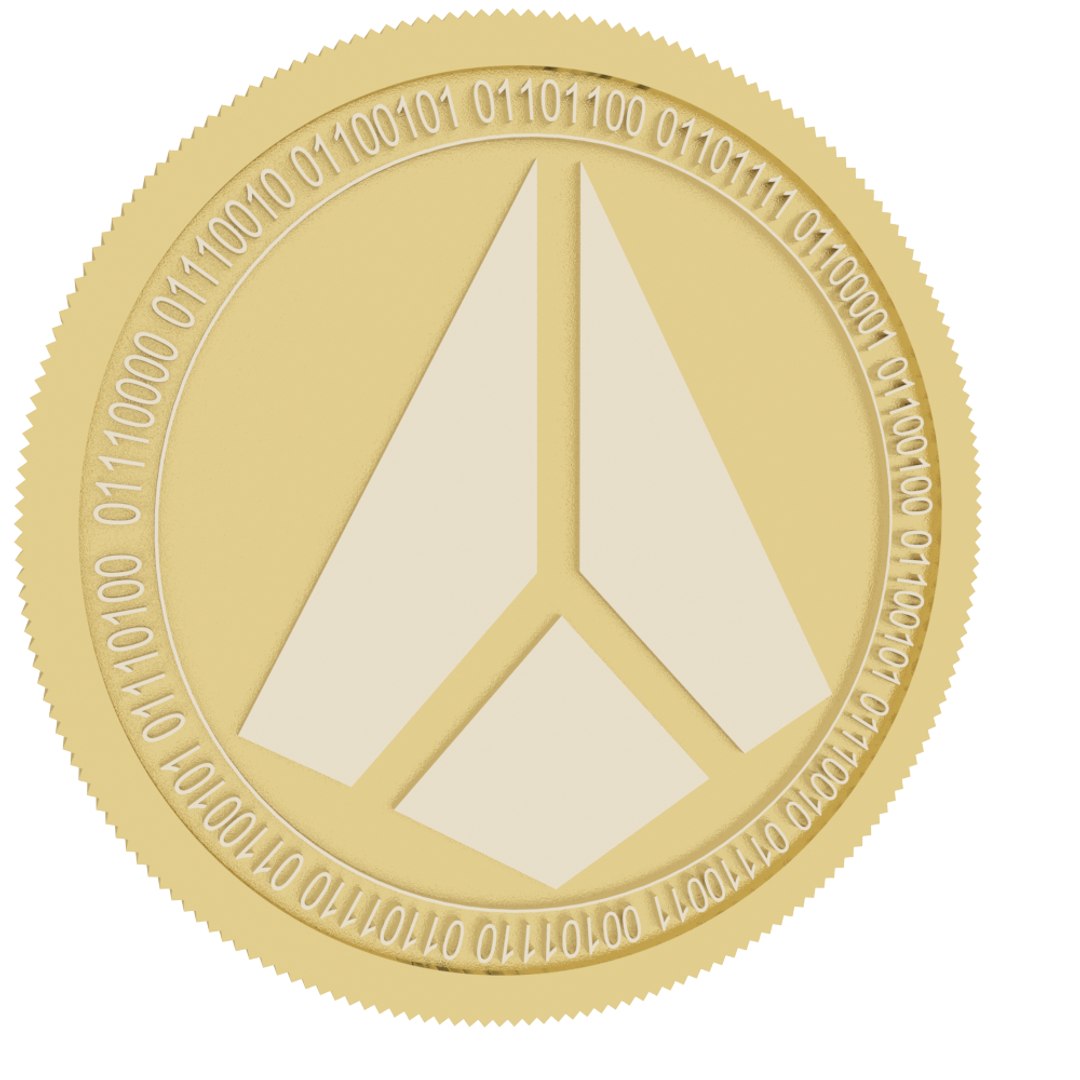 Shard Gold Coin 3D - TurboSquid 1625897