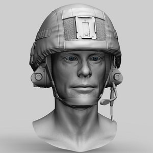 russian special forces helmet 3D model
