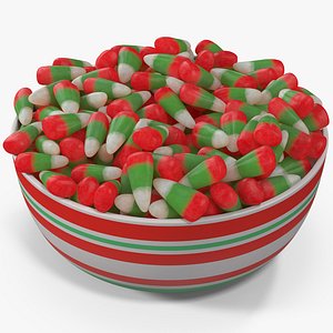 3D model christmas candy corn 4