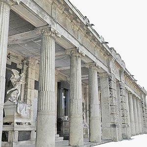 3D cemetery mausoleum