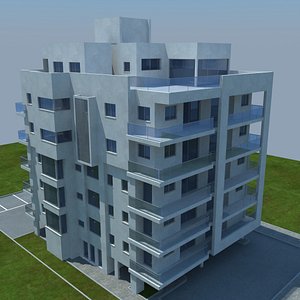 3d building house model