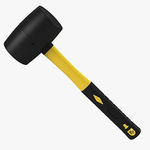 3d model rubber mallet