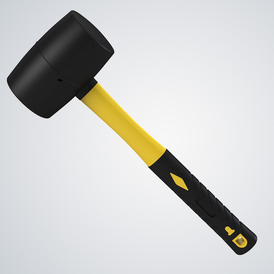 3d Model Rubber Mallet