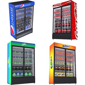 coca double door display model