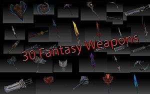 30 fantasy weapons