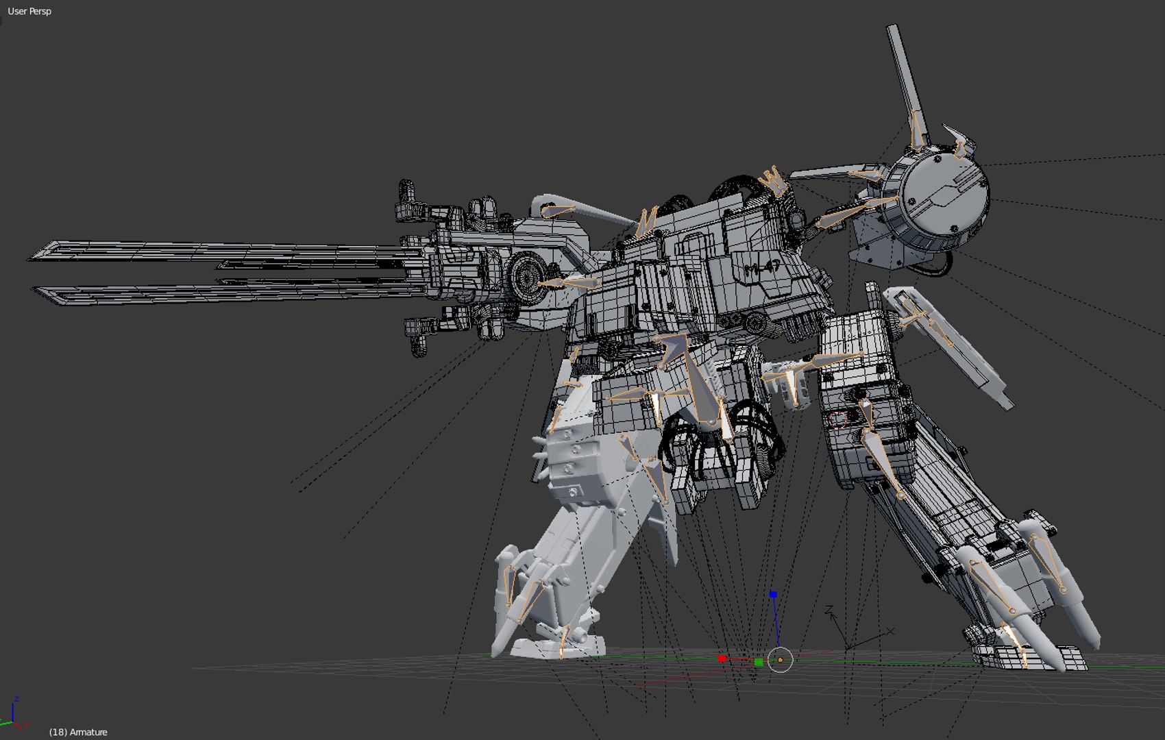 Metal Gear Rex Robot 3D - TurboSquid 1269411