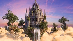 3D sky palace hd model