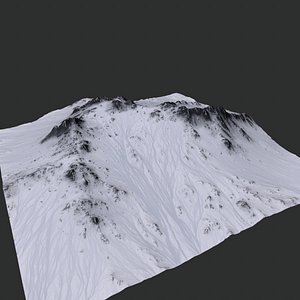 3d model mountain snow snowy